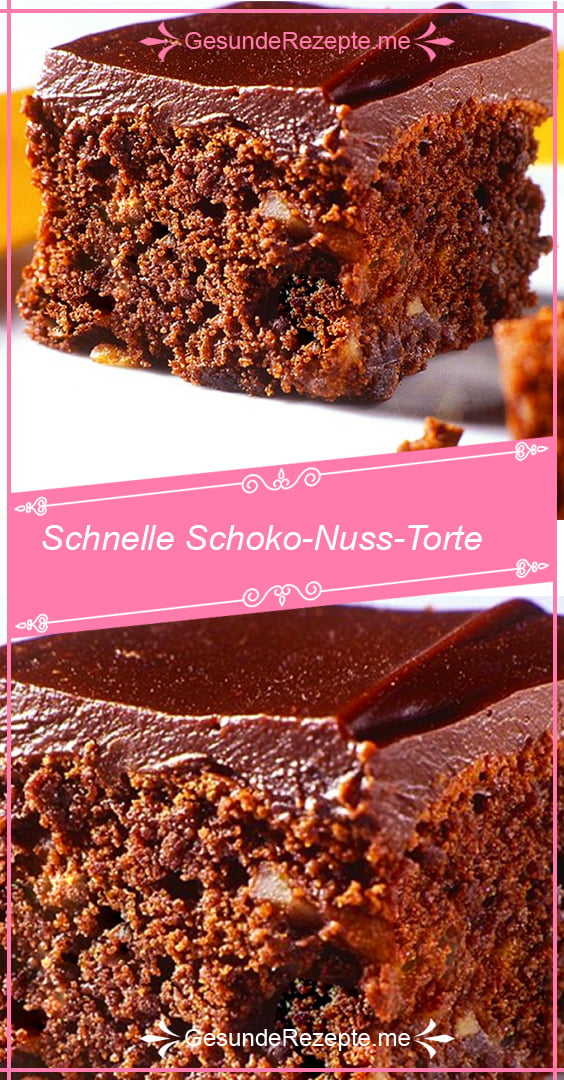 Schnelle Schoko-Nuss-Torte – RezepteBlog.net